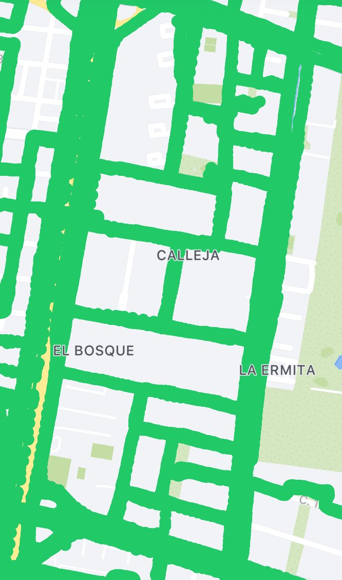 Barrio La Calleja en Mapillary