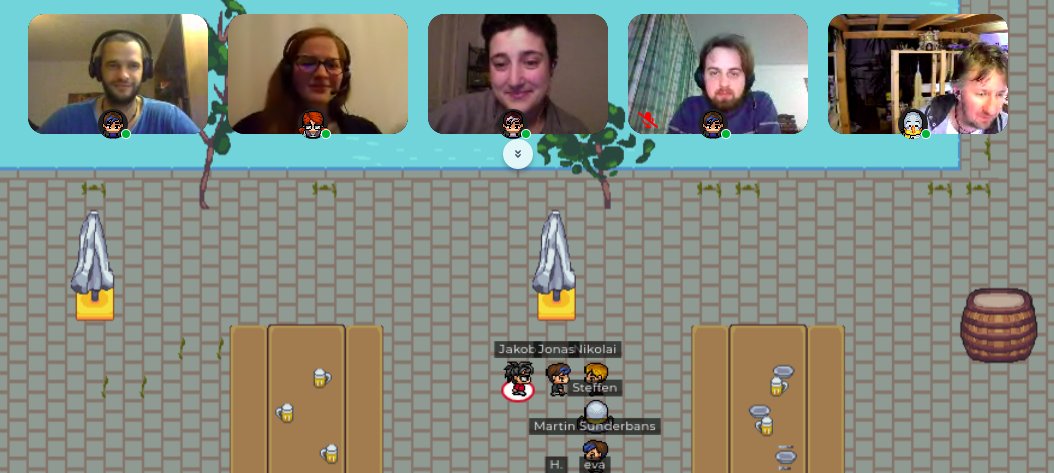 Maptime people meeting at gather town
